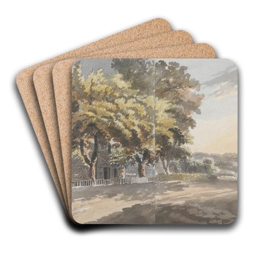 House & Trees by James Miller Art Drink Coaster set House & Trees by James Miller Art Drink Coaster set