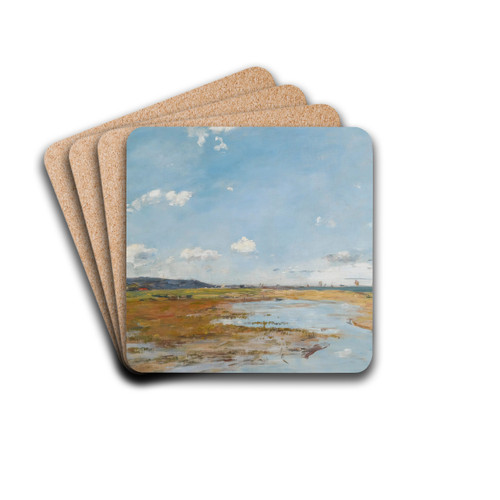 Deauville. Le Rivage by Eugne Boudin Drink Coasters - set of 4