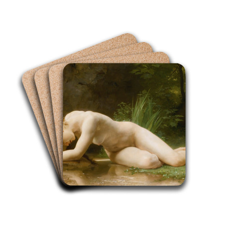 Biblis by William Bouguereau Drink Coasters - set of 4