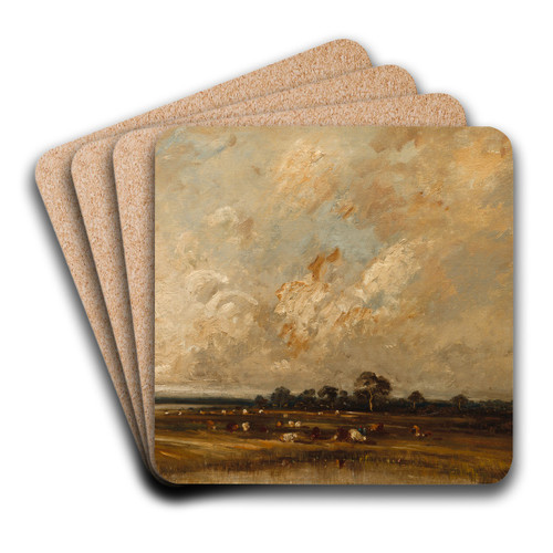 Marshland by Jules Dupr Art Drink Coaster set