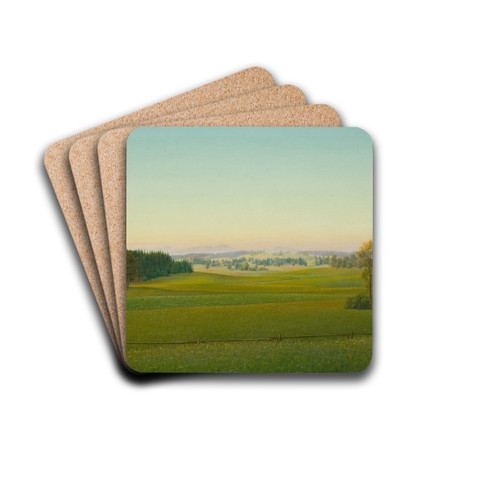 Bayerische Landschaft by Georg Schrimpf Drink Coasters - set of 4