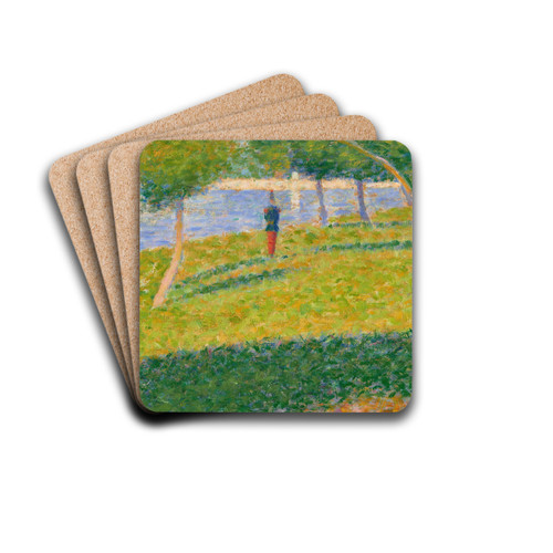 Le Saint-Cyrien by Georges Seurat Drink Coasters - set of 4