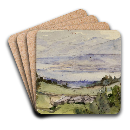 Divonne by Marie Bracquemond Art Drink Coaster set