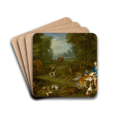 Landscape with Diana and her Bag by Hendrik van Balen Drink Coasters - set of 4