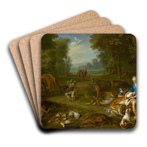 Landscape with Diana and her Bag by Hendrik van Balen Art Drink Coaster set