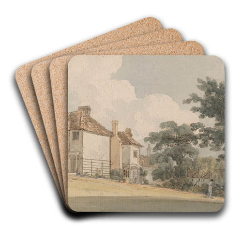 Country House by Thomas Girtin Art Drink Coaster set
