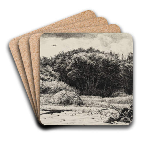 Parti i Hornbkplantagen by Carl Bloch Art Drink Coaster set