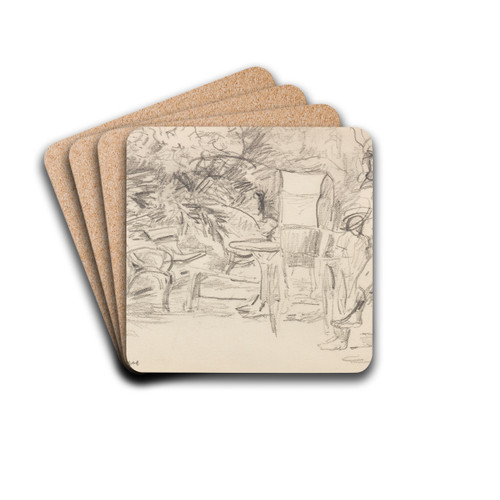 Im Garten by Max Liebermann Drink Coasters - set of 4