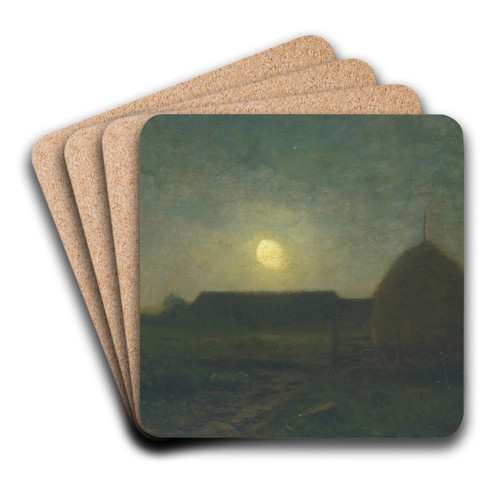 Moonlight by Dwight William Tryon Art Drink Coaster set