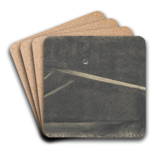 Scheinwerfer in der Mondesfinsternis -... by Karl Wiener Art Drink Coaster set