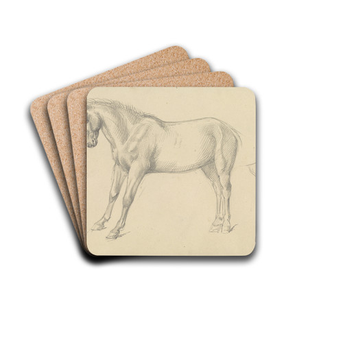 Studies of a Pony by William Strutt Drink Coasters - set of 4