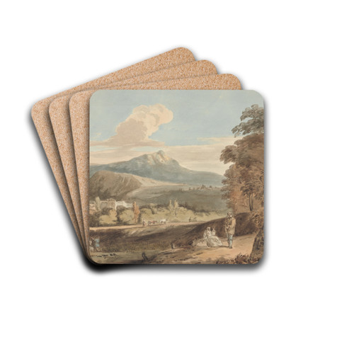 Classical Landscape by Alexander Monro Drink Coasters - set of 4 Classical Landscape by Alexander Monro Drink Coasters - set of 4