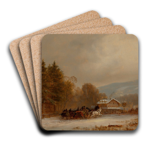 The Winter Race by James Brade Sword Art Drink Coaster set The Winter Race by James Brade Sword Art Drink Coaster set