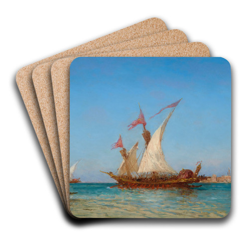 Rgates  Venise by Flix Ziem Art Drink Coaster set