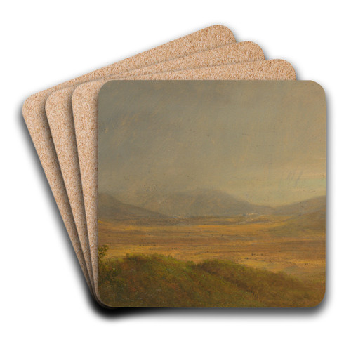 Mountainous Landscape IV by Frederic Edwin Church Art Drink Coaster set