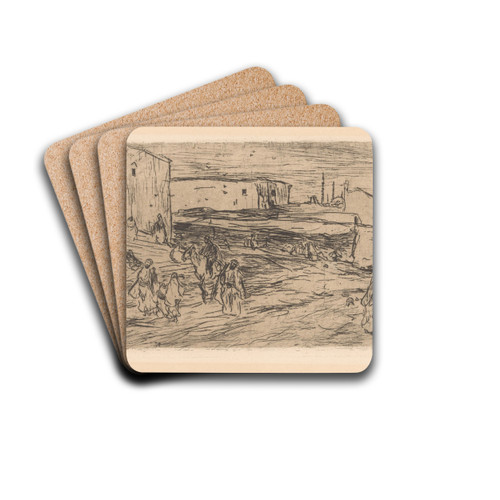Buitenwijken van Constantinopel by Marius Bauer Drink Coasters - set of 4