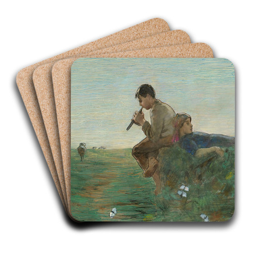 Idyll by Giovanni Segantini Art Drink Coaster set