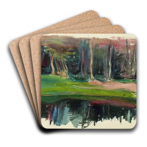 Landscape by Magnus Enckell Art Drink Coaster set