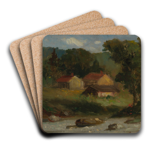 Rocky Farm, Newport by Edward Mitchell Bannister Art Drink Coaster set