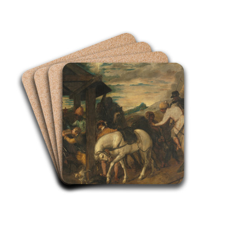 Adoration of the Magi by Titian Drink Coasters - set of 4
