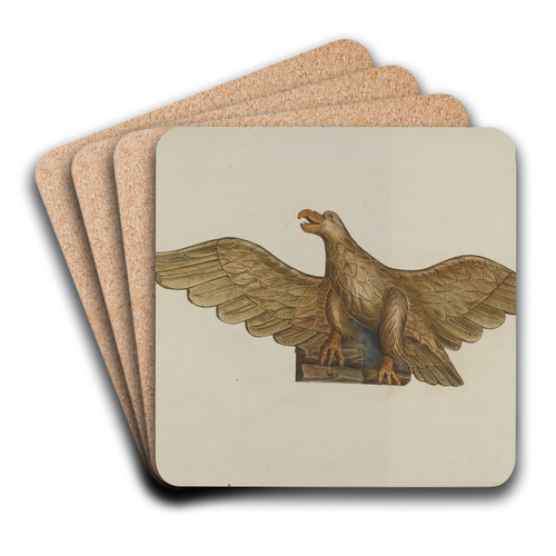 Eagle by John Davis Art Drink Coaster set