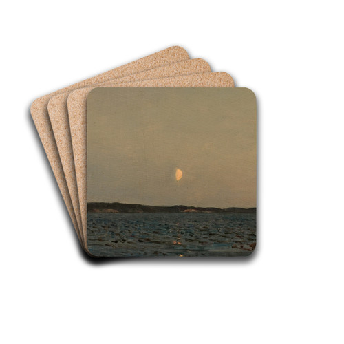 Fjordstudie by Amaldus Nielsen Drink Coasters - set of 4 Fjordstudie by Amaldus Nielsen Drink Coasters - set of 4