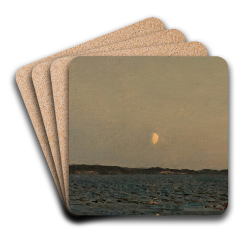 Fjordstudie by Amaldus Nielsen Art Drink Coaster set Fjordstudie by Amaldus Nielsen Art Drink Coaster set