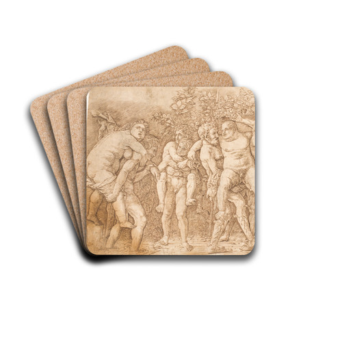 Bakkanal med Siln by Andrea Mantegna Drink Coasters - set of 4