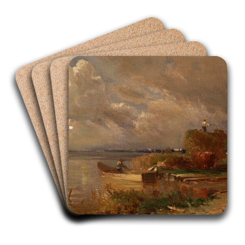 Ernte am Chiemsee by Joseph Wopfner Art Drink Coaster set