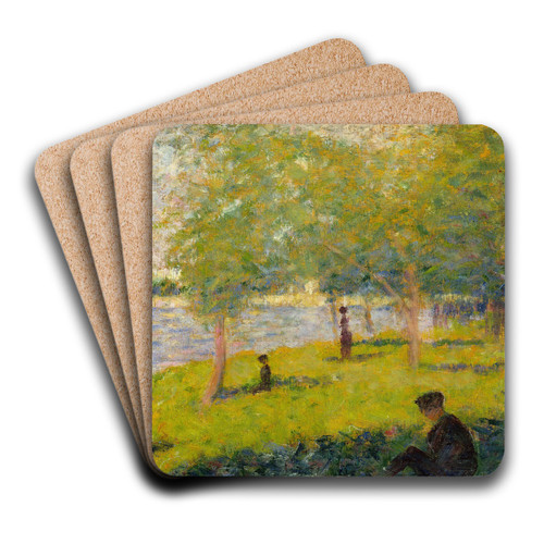 Study for A Sunday on La Grande Jatte by Georges Seurat Art Drink Coaster set
