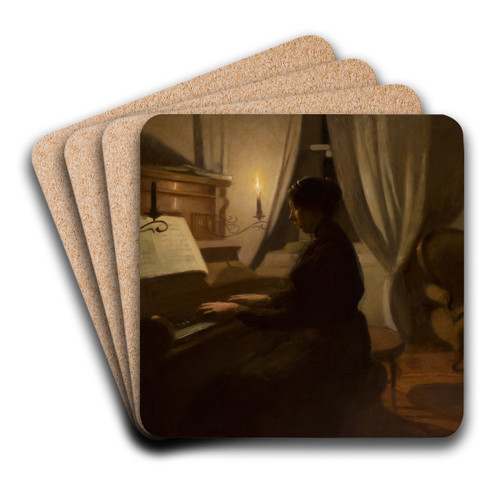 Old Song by Wodzimierz Tetmajer Art Drink Coaster set