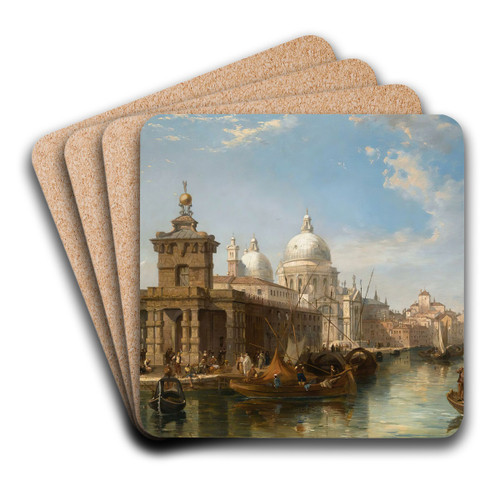 The Church Of The Salute, Venice by Edward Pritchett Art Drink Coaster set