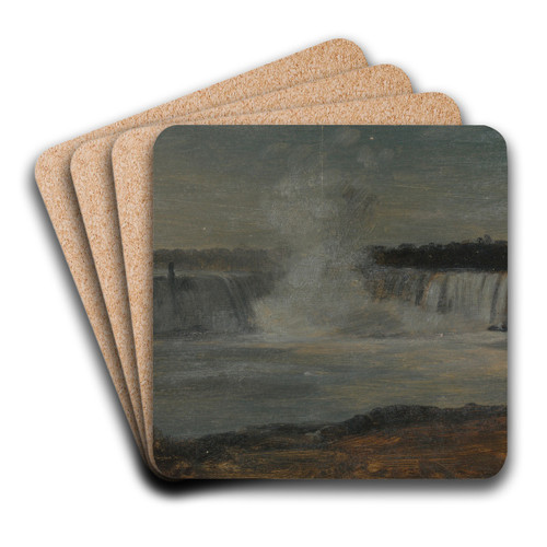 Niagara Falls in Evening Light by Frederic Edwin Church Art Drink Coaster set Niagara Falls in Evening Light by Frederic Edwin Church Art Drink Coaster set
