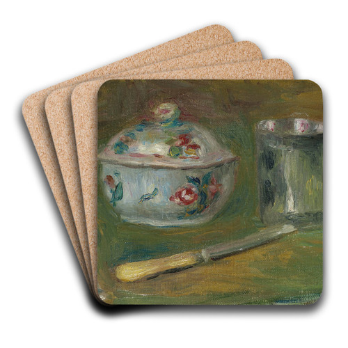 Sucrier, gobelet, cuillre et couteau by Pierre-Auguste Renoir Art Drink Coaster set