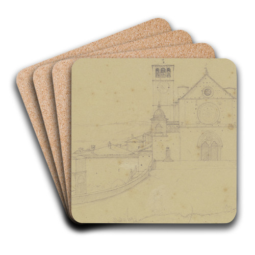 S. Francesco in Assisi by Nikolaus Hoff Art Drink Coaster set