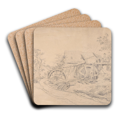Mr. Thompson's Wire Mill, Tintern by James Ward Art Drink Coaster set
