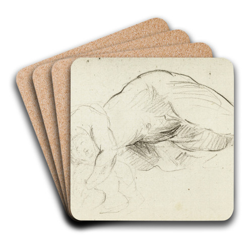 Etude de femme nue allonge avec un bb by Jean-Baptiste Carpeaux Art Drink Coaster set Etude de femme nue allonge avec un bb by Jean-Baptiste Carpeaux Art Drink Coaster set