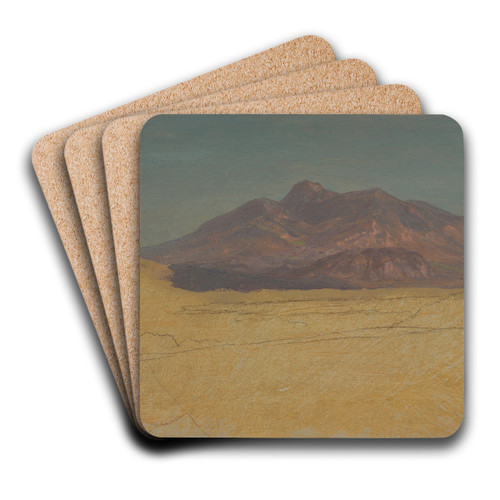 Mountain Landscape by Frederic Edwin Church Art Drink Coaster set