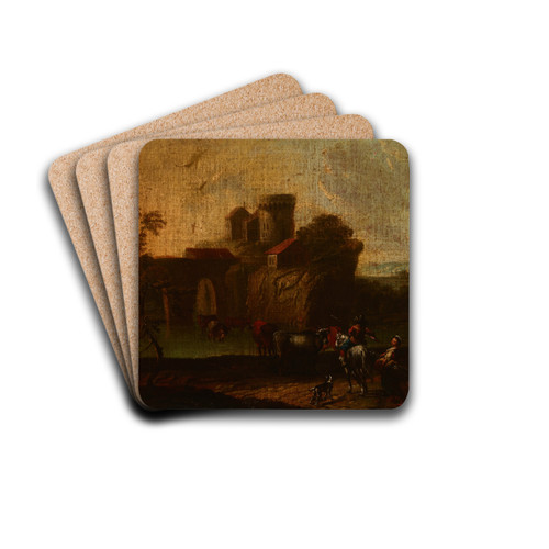 Landscape by Cornelis Thim Drink Coasters - set of 4