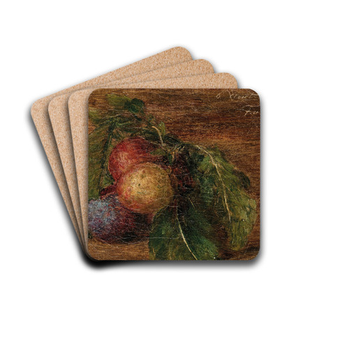 Prunes by Henri Fantin-Latour Drink Coasters - set of 4
