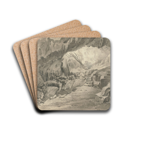 Sacred Cave of Archidamus by William Pars Drink Coasters - set of 4