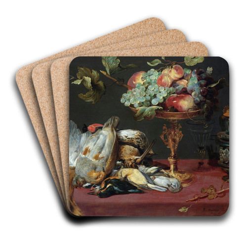 Still life with small game and fruits by Frans Snyders Art Drink Coaster set Still life with small game and fruits by Frans Snyders Art Drink Coaster set