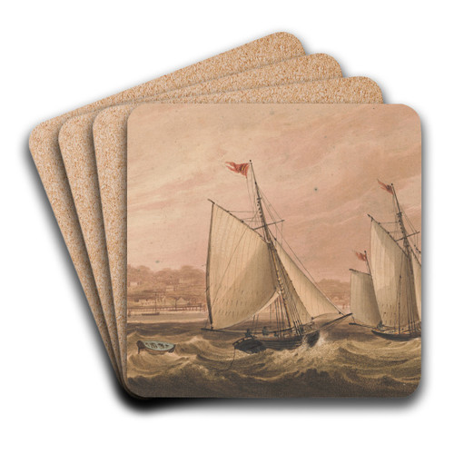 Ryde, Isle of Wight by Frederick Calvert Art Drink Coaster set