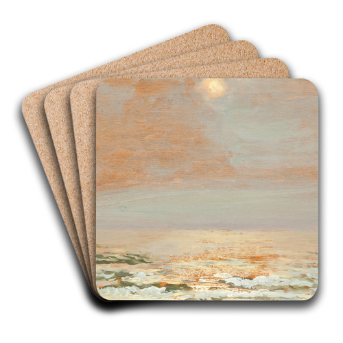 Sea at Poga IV by Leon Wyczkowski Art Drink Coaster set