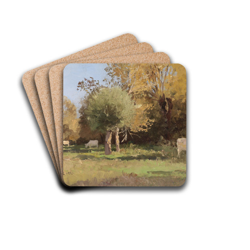 Sommerlandschaft mit Khen by Alfred Zoff Drink Coasters - set of 4