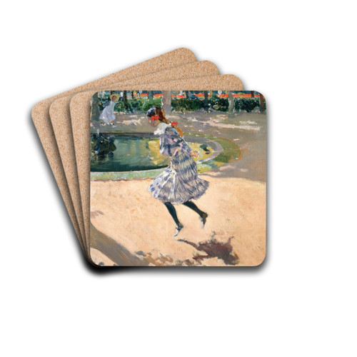 The Skipping Rope by Joaqun Sorolla Drink Coasters - set of 4