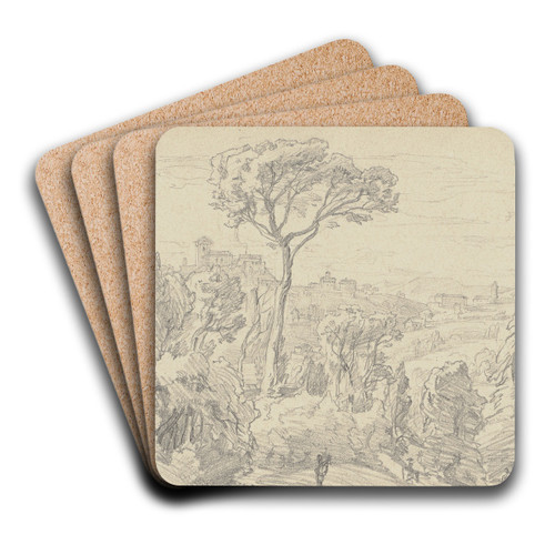Near Florence by Friedrich Metz Art Drink Coaster set