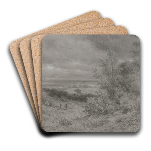 Blick vom Taunus auf die Mainebene by Adolf Hoeffler Art Drink Coaster set
