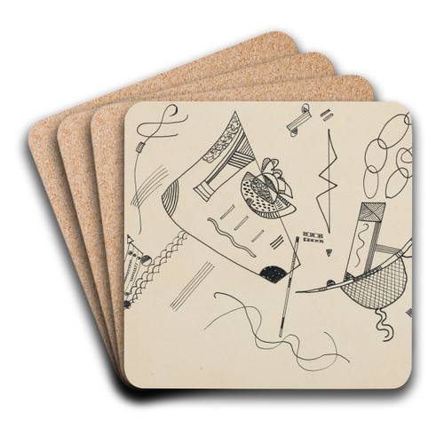 Ohne Titel by Wassily Kandinsky Art Drink Coaster set