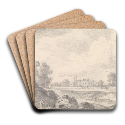 Hampstead Heath by Thomas Hastings Art Drink Coaster set